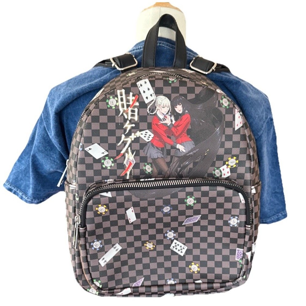 Kakegurui Yumeko & Kiari Checkered Cards Mini Backpack